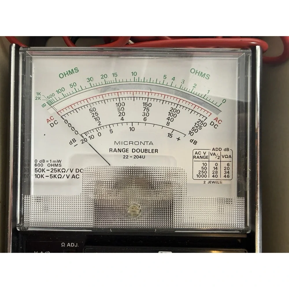 Micronta Range Doubler Multitester 43 Ranges Multimeter Voltage Tester 22-204-C